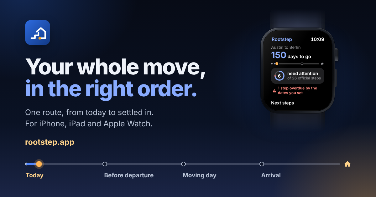 Rootstep: Move Planner. Your whole move, in the right order.